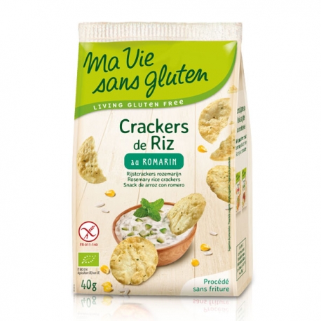 Crackers de Riz au romarin - Ma Vie Sans Gluten