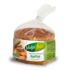 Gaufres sans gluten au caramel Valpibio