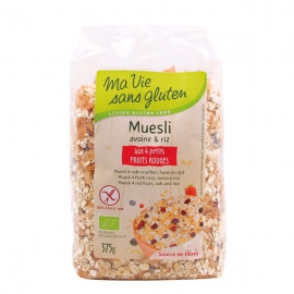 Muesli Avoine et Riz aux 4 Petits Fruits Rouges - MaVieSansGluten