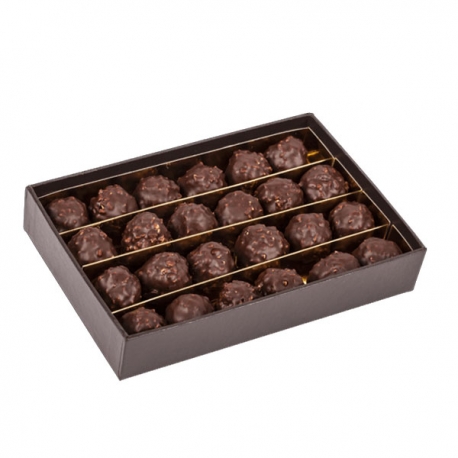 Mini Rochers Pralinés au Chocolat Noir (Coffret de 240g) - DARDENNE