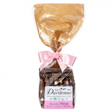 Croquants Chocolat noir, Amandes, Noisettes, Abricots (180g) - DARDENNE