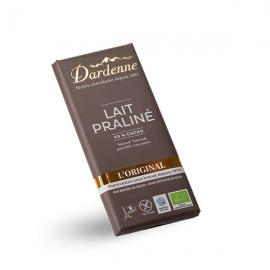 Tablette Chocolat Lait Praliné (100g) - DARDENNE