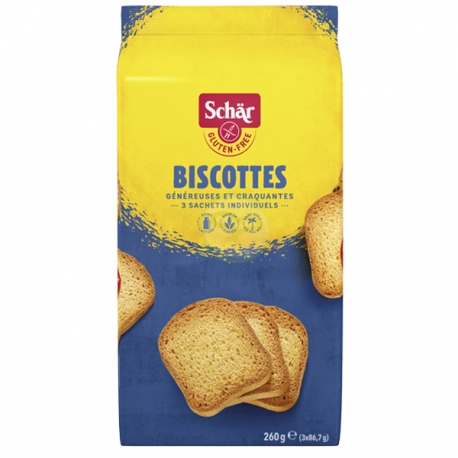 Biscottes sans gluten Schar  Pains & biscottes sans gluten