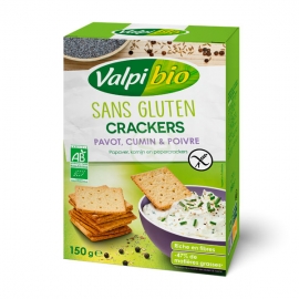 Crackers Pavot Cumin Poivre (150g) - VALPIBIO