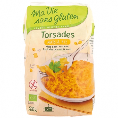 Torsades maïs et riz - Ma vie sans gluten