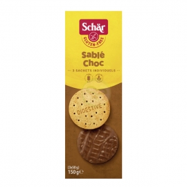 Sable choc - Biscuit nappé chocolat Schaer