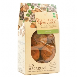 Macarons Bio aux Amandes (140g) - BISCUITERIE DE PROVENCE