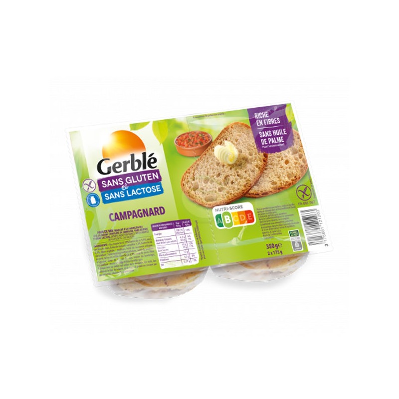 Gerblé Pain tranché aux farines de mais riz et quinoa, sans gluten