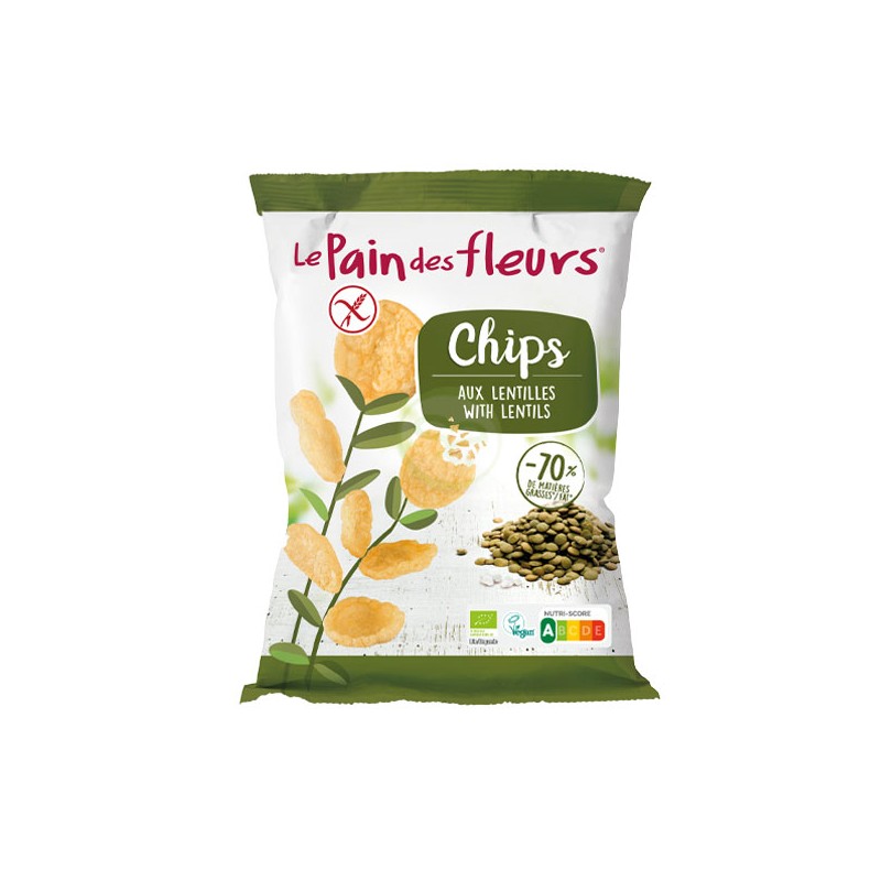 Chips Bio Lentilles Oignon (50g) - LE PAIN DES FLEURS