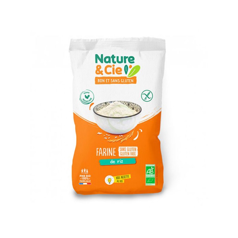 Farine de riz bio (500g) - NATURE & CIE