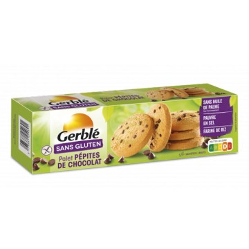 Gerblé Sans Gluten Sans Lactose 9 Cookies pépites de chocolat sans