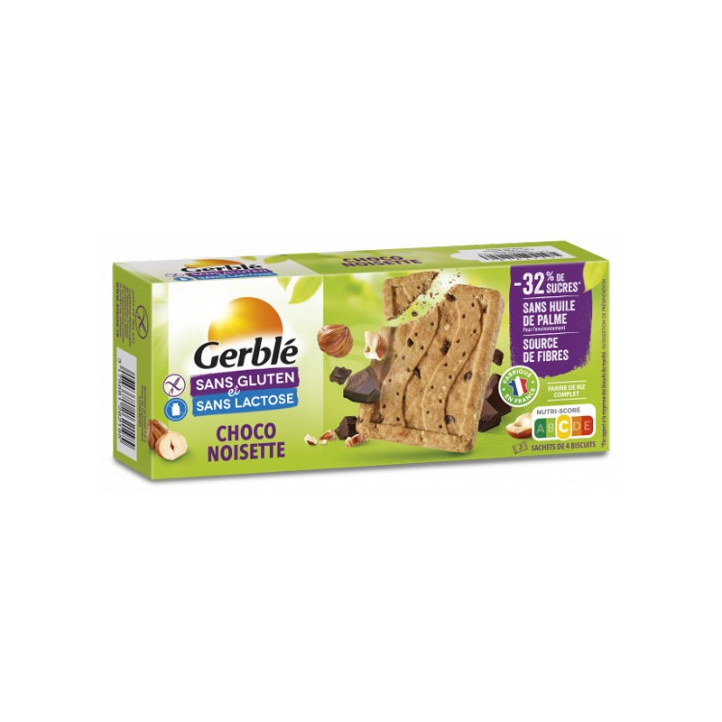 Biscuits Choco Noisette GERBLE Biscuits sans gluten